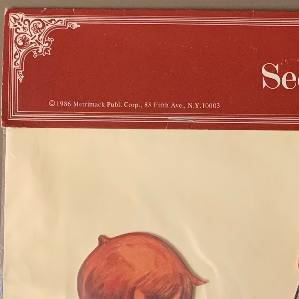 Vintage See-Saw Die-Cut Moving Valentine Card & Envelope (Shackman) - Picture 8 of 11